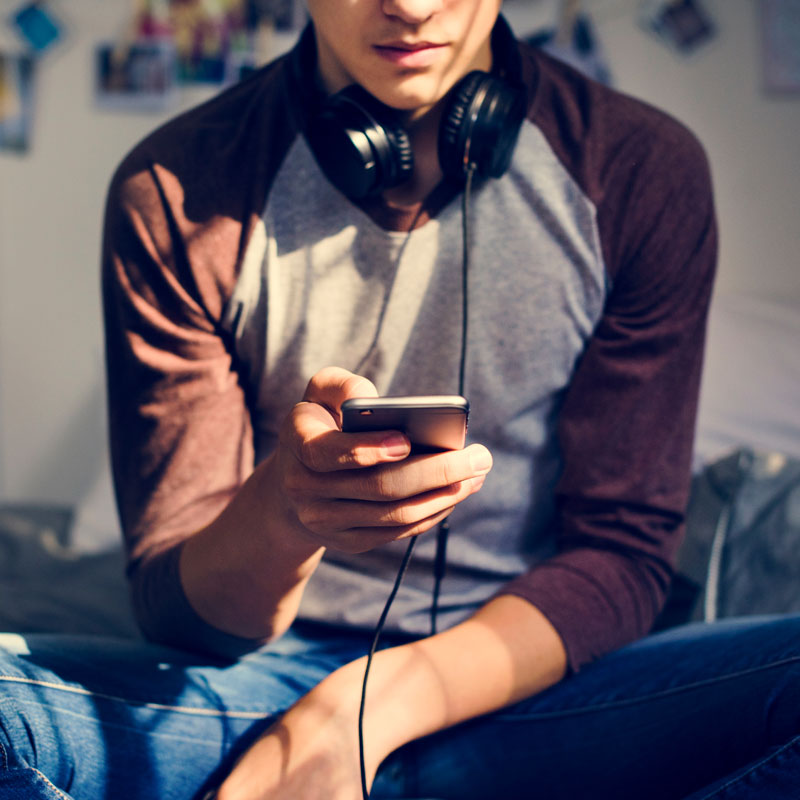 Boy and Phone