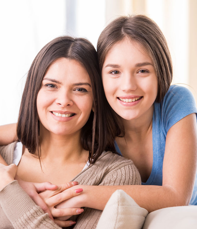 Girl and Mum