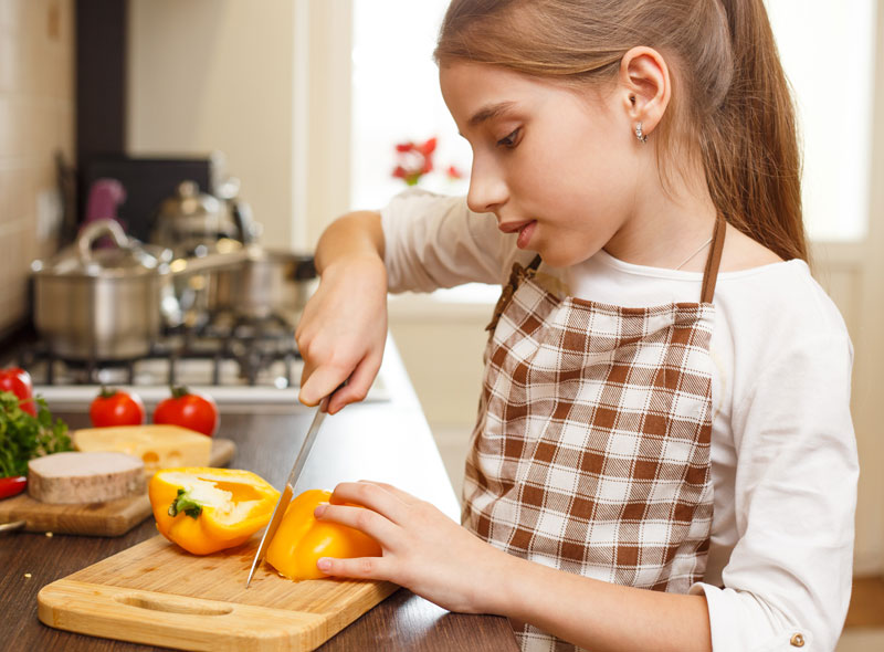 Young Girl Cooking